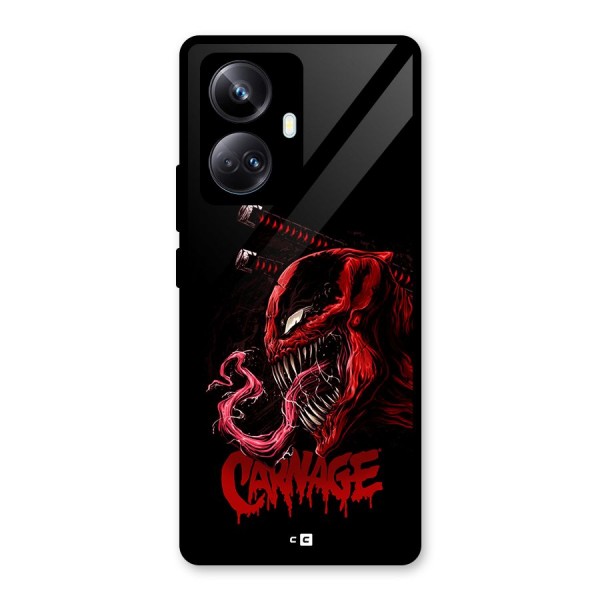 Hybrid Carnage Glass Back Case for Realme 10 Pro Plus