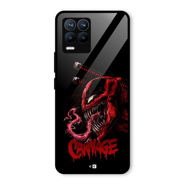 Hybrid Carnage Glass Back Case for Realme 8 Pro