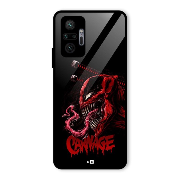Hybrid Carnage Glass Back Case for Redmi Note 10 Pro Max