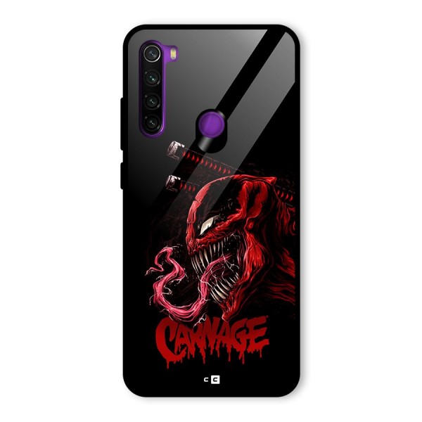 Hybrid Carnage Glass Back Case for Redmi Note 8