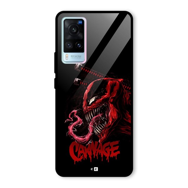 Hybrid Carnage Glass Back Case for Vivo X60