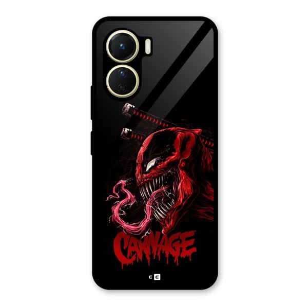 Hybrid Carnage Glass Back Case for Vivo Y16