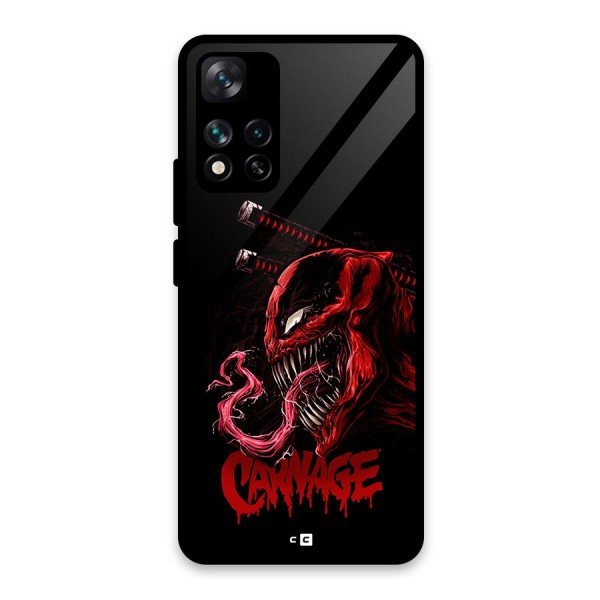 Hybrid Carnage Glass Back Case for Xiaomi 11i 5G