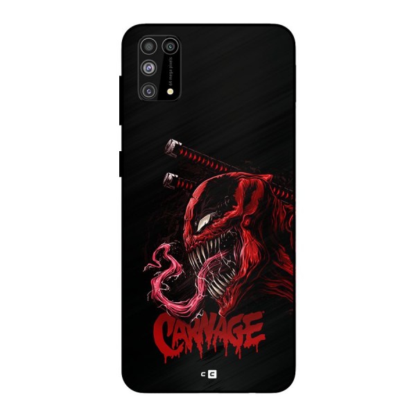 Hybrid Carnage Metal Back Case for Galaxy F41