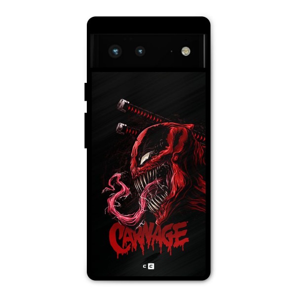Hybrid Carnage Metal Back Case for Google Pixel 6