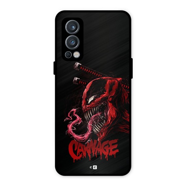 Hybrid Carnage Metal Back Case for OnePlus Nord 2 5G