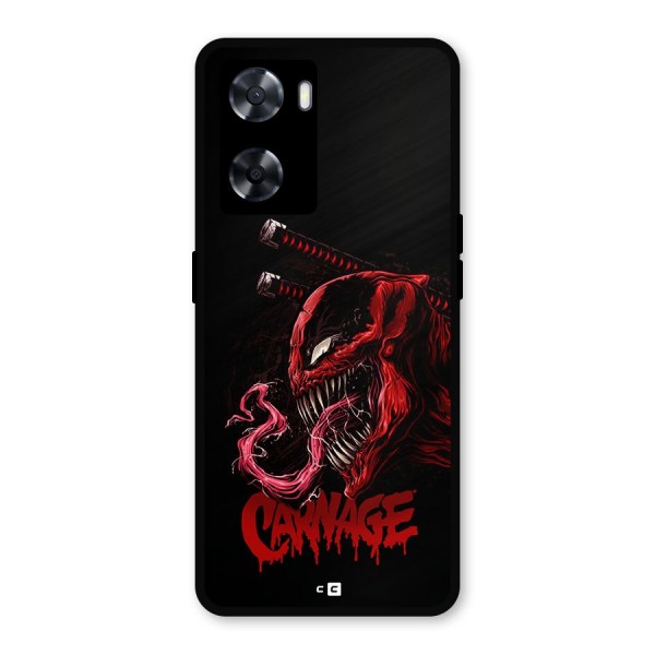 Hybrid Carnage Metal Back Case for Oppo A57 2022