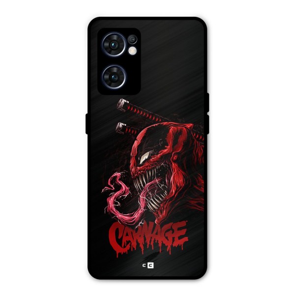 Hybrid Carnage Metal Back Case for Oppo Reno7 5G