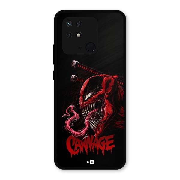 Hybrid Carnage Metal Back Case for Redmi 10 Power