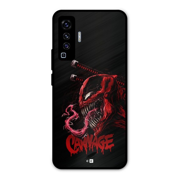 Hybrid Carnage Metal Back Case for Vivo X50