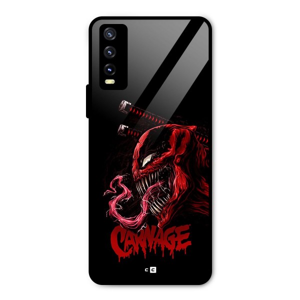 Hybrid Carnage Metal Back Case for Vivo Y20i