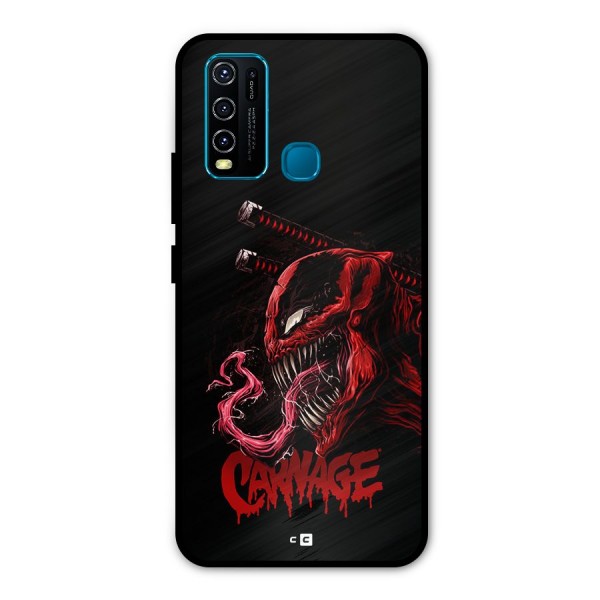 Hybrid Carnage Metal Back Case for Vivo Y30