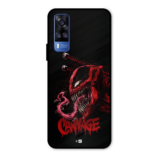 Hybrid Carnage Metal Back Case for Vivo Y51A