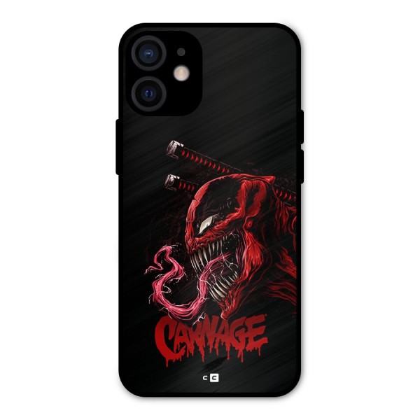 Hybrid Carnage Metal Back Case for iPhone 12 Mini