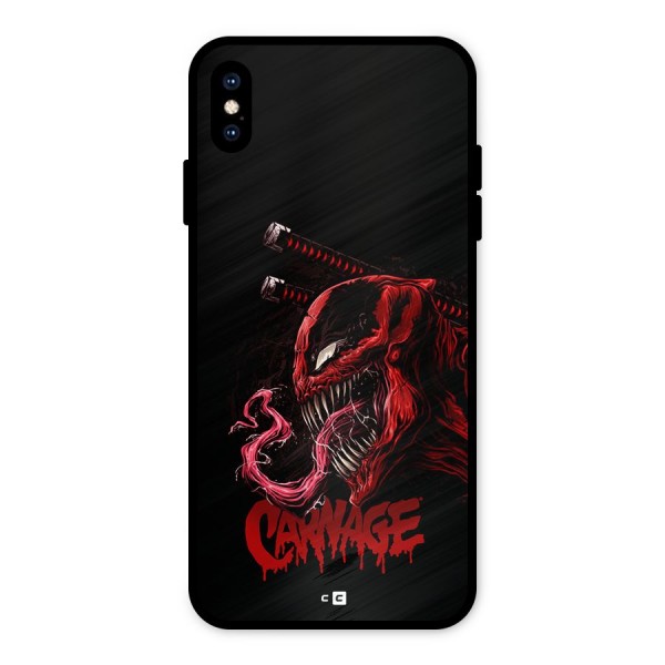 Hybrid Carnage Metal Back Case for iPhone XS Max