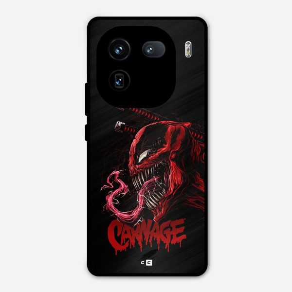 Hybrid Carnage Metal Back Case for iQOO 12