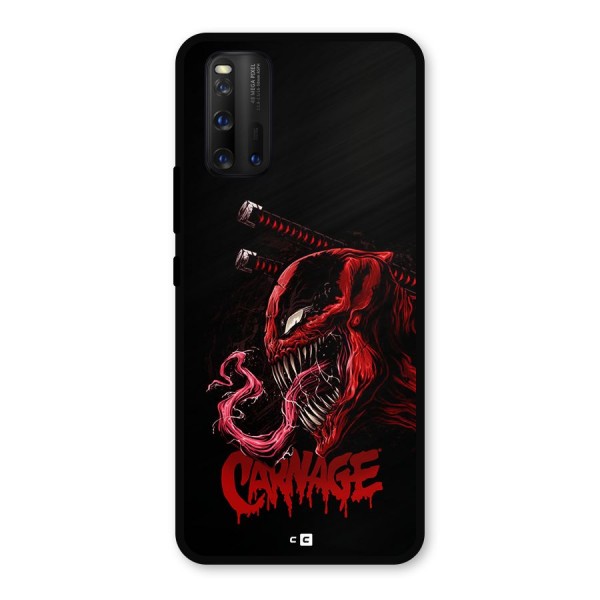 Hybrid Carnage Metal Back Case for iQOO 3