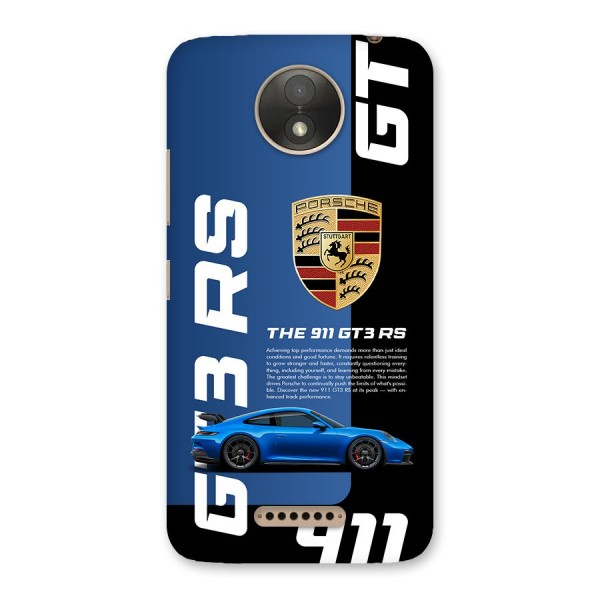 Hyper Car Back Case for Moto C Plus