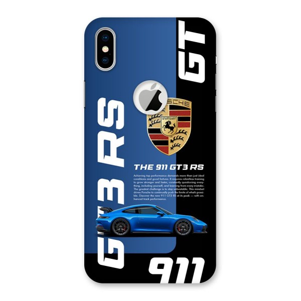 Hyper Car Back Case for iPhone X Logo Cut