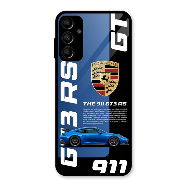 Hyper Car Glass Back Case for Galaxy A14 5G