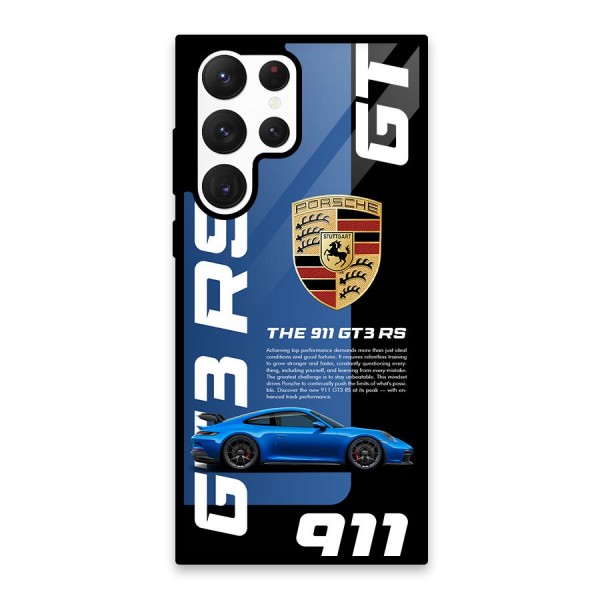 Hyper Car Glass Back Case for Galaxy S22 Ultra 5G