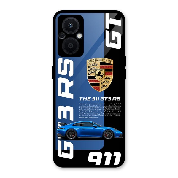 Hyper Car Glass Back Case for Oppo F21s Pro 5G