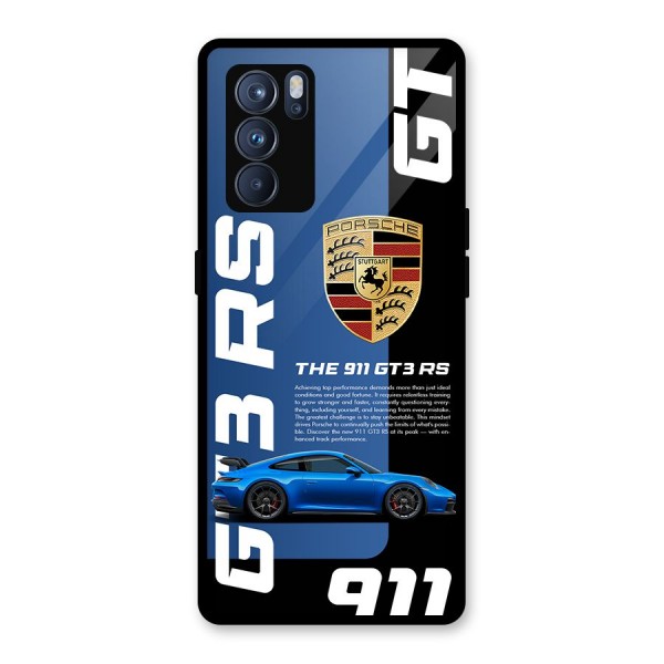 Hyper Car Glass Back Case for Oppo Reno6 Pro 5G