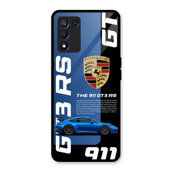 Hyper Car Glass Back Case for Realme 9 5G Speed