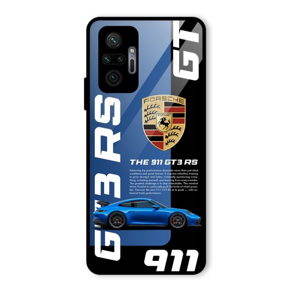 Hyper Car Glass Back Case for Redmi Note 10 Pro Max