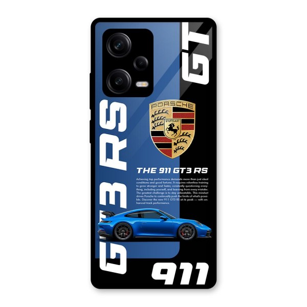 Hyper Car Glass Back Case for Redmi Note 12 Pro