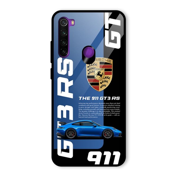 Hyper Car Glass Back Case for Redmi Note 8