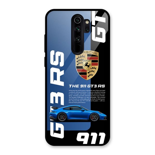 Hyper Car Glass Back Case for Redmi Note 8 Pro