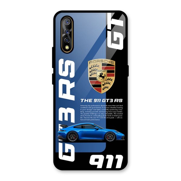 Hyper Car Glass Back Case for Vivo S1