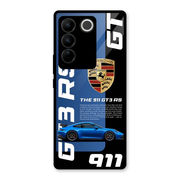 Hyper Car Glass Back Case for Vivo V27