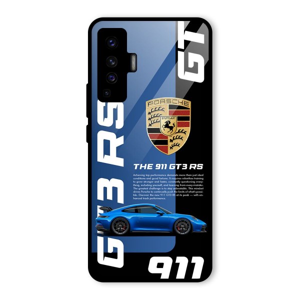 Hyper Car Glass Back Case for Vivo X50