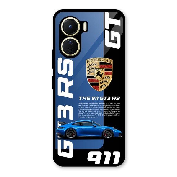 Hyper Car Glass Back Case for Vivo Y16