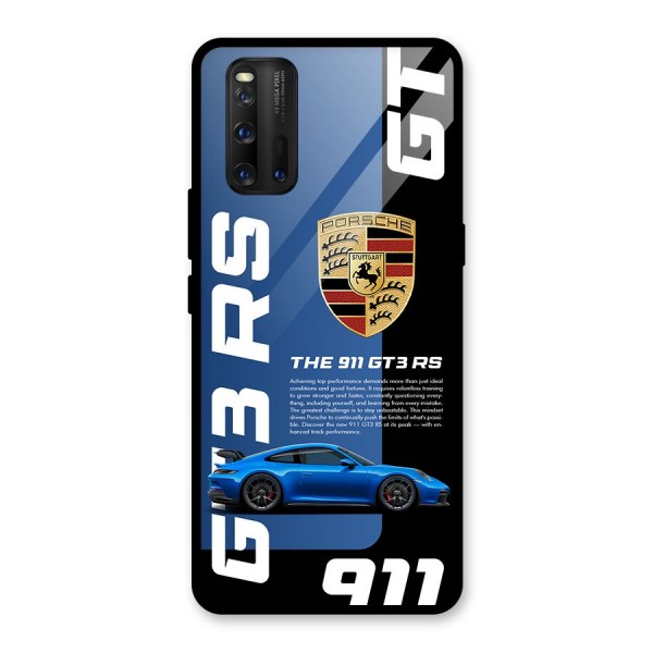 Hyper Car Glass Back Case for Vivo iQOO 3