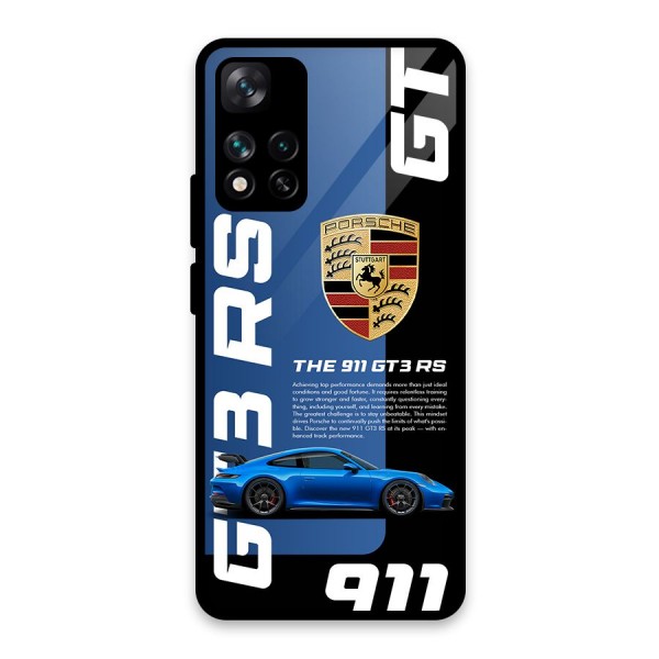 Hyper Car Glass Back Case for Xiaomi 11i 5G