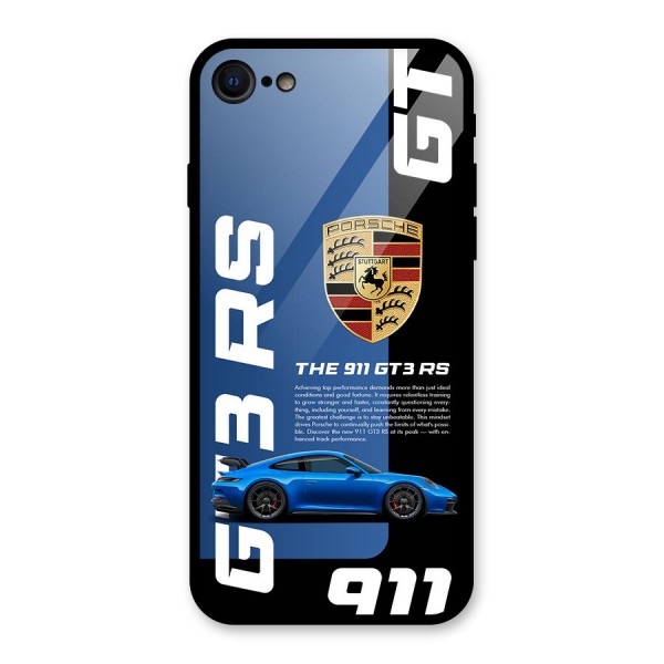 Hyper Car Glass Back Case for iPhone SE 2022