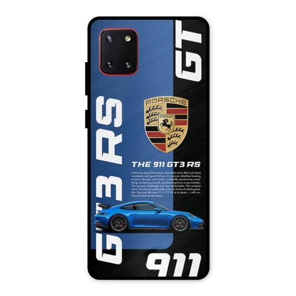 Hyper Car Metal Back Case for Galaxy Note 10 Lite