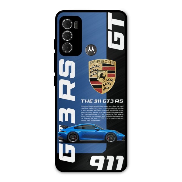 Hyper Car Metal Back Case for Moto G60