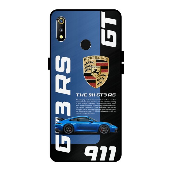 Hyper Car Metal Back Case for Realme 3
