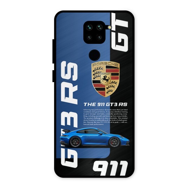 Hyper Car Metal Back Case for Redmi Note 9