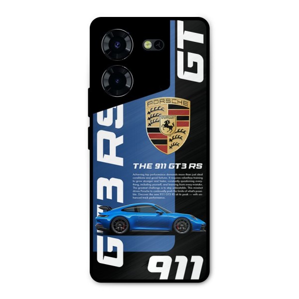 Hyper Car Metal Back Case for Tecno Pova 5 Pro 5G