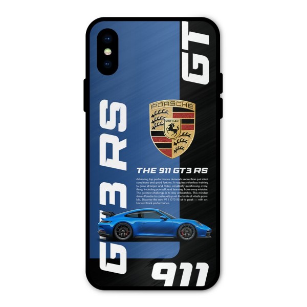Hyper Car Metal Back Case for iPhone XS