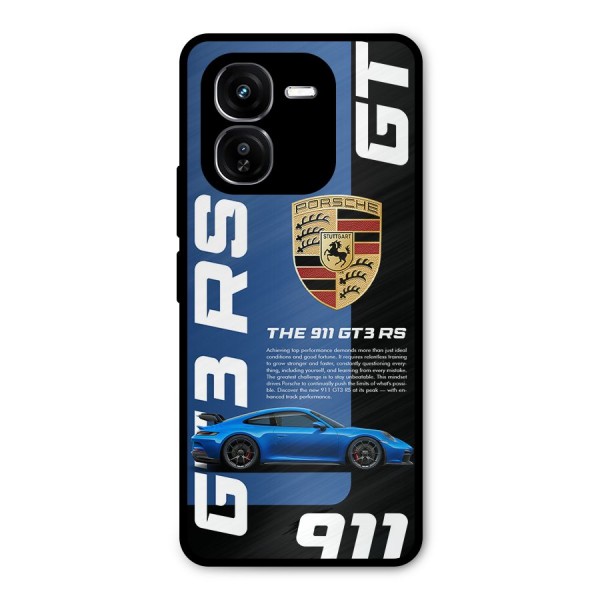 Hyper Car Metal Back Case for iQOO Z9x