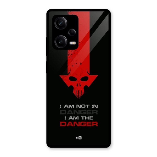 I Am Danger Glass Back Case for Redmi Note 12 Pro