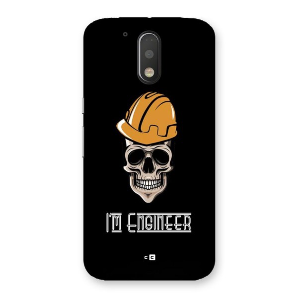 I Am Engineer Back Case for Moto G4 Plus