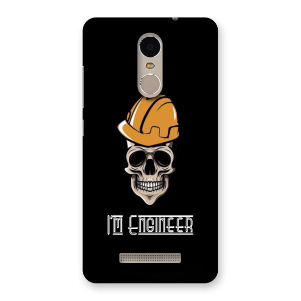 I Am Engineer Back Case for Redmi Note 3