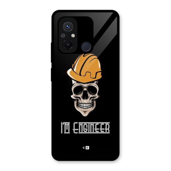 I Am Engineer Glass Back Case for Redmi 12C